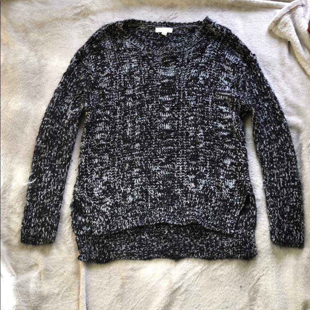Black and white sweater